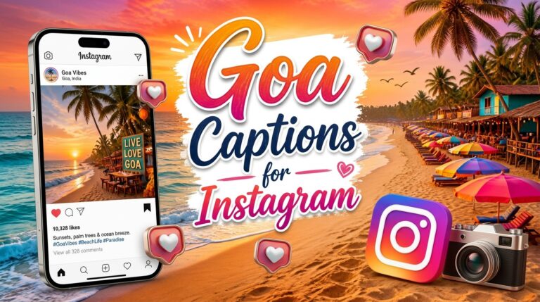 400+ Goa Captions for Instagram (Trip, Beach, Sunset & Nightlife)