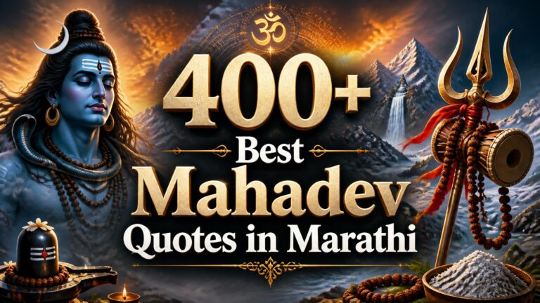 400+ Best Mahadev Quotes in Marathi: Short, Attitude & Powerful