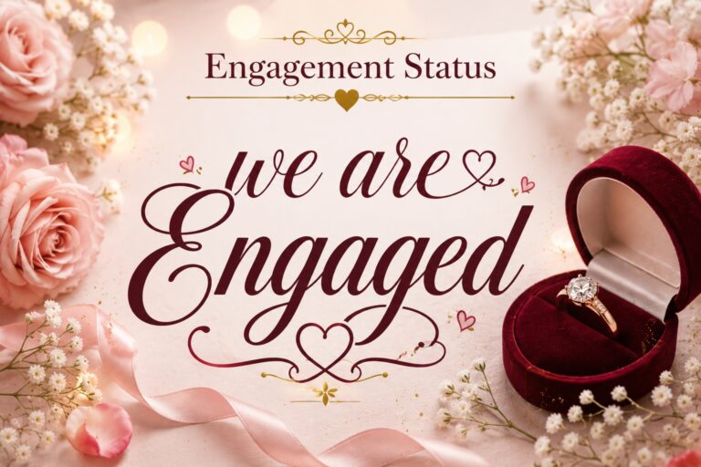 300+ Best Caption for Engagement Status: Unique, Funny, Cute & Sweet