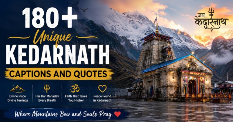 180+ Unique Kedarnath Captions and Quotes for Instagram