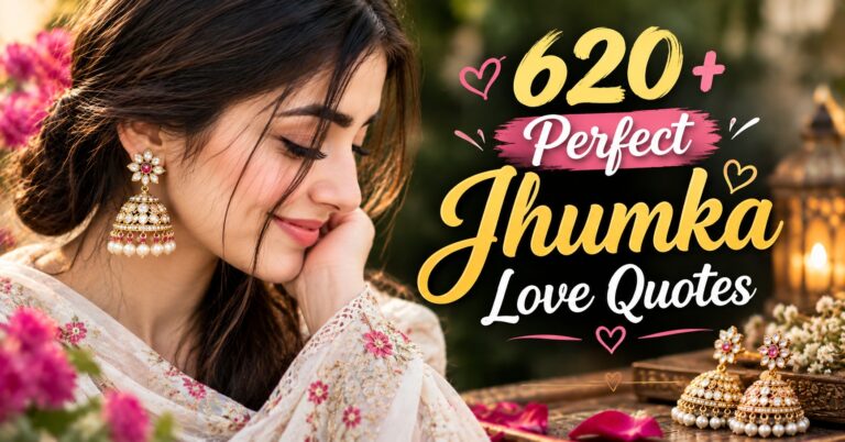 620+ Perfect Jhumka Love Quotes for Instagram in 2026