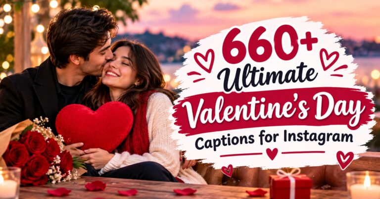 660+ Ultimate Valentine's Day Captions for Instagram: Best, Cute, Funny & Romantic Ideas