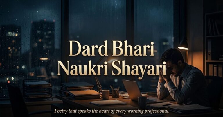 Dard Bhari Naukri Shayari
